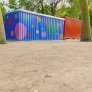 Aire de jeux revêtement semi durcissement