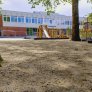 Aire de jeux revêtement semi durcissement